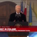 REPETICIÓN: EE. UU. Biden pronuncia un discurso después de reunirse con el presidente polaco Duda