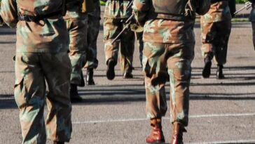 A South African soldier has been killed when their aircraft came under fire in the DRC.