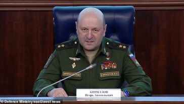 Las acusaciones provinieron del teniente general Igor Kirillov, jefe de las Fuerzas de Defensa Radiológica, Química y Biológica de Vladimir Putin (en la foto)