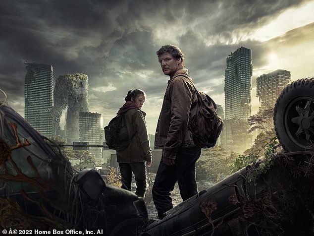 The Last of Us de HBO sigue a Joel de Pedro Pascal mientras acompaña a Ellie de Bella Ramsey (en la foto de arriba) a través de un Estados Unidos postapocalíptico.