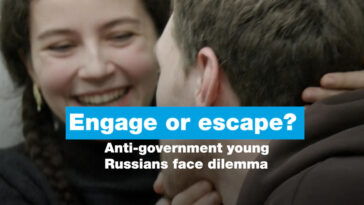 ¿Participar o escapar?  Los jóvenes rusos antigubernamentales se enfrentan a un dilema