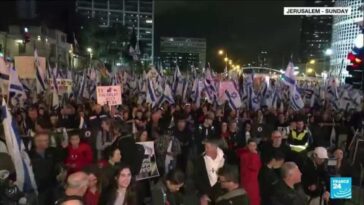 Israelíes protestan por 11ª semana consecutiva contra los planes de reforma judicial de Netanyahu