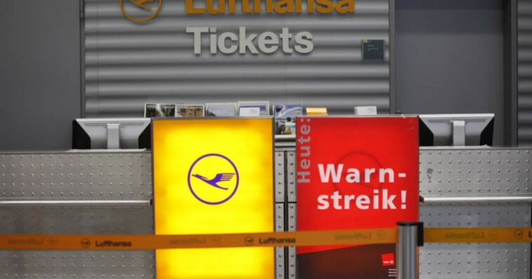 Cancelación de vuelos por huelgas del viernes en 4 aeropuertos alemanes