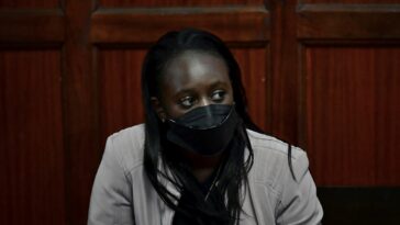 Kenyan motor rally driver Maxine Wahome sits in the dock in a Chief Magistrate's court during an application by the state for an investigation period into murder allegations against Maxine following the death, last month, of her boyfriend and fellow rally driver Asad Khan in the Kenyan capital, Nairobi on January 12, 2023. Kenyan prosecutors on Thursday said motor rally driver Maxine Wahome was facing murder charges following the death of her boyfriend and fellow rally driver Asad Khan.
Wahome, 26, is accused of attacking of her 50-year-old boyfriend at their apartment in December last year.
