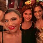 Deepika Padukone, Ram Charan, Maitreyi Ramakrishnan posan para selfies con Mindy Kaling en la fiesta posterior a los Oscar