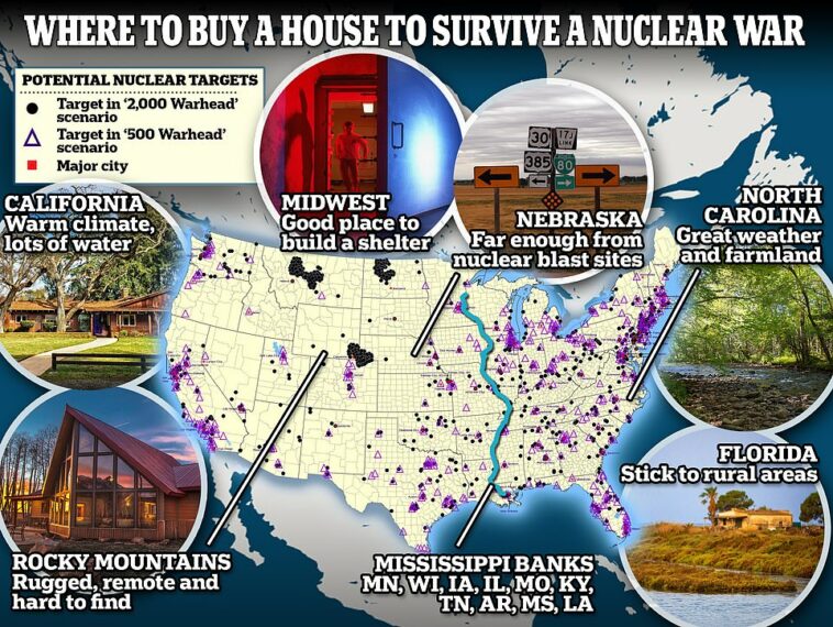 Dónde comprar una casa (o construir un búnker de lujo) para sobrevivir a una guerra nuclear