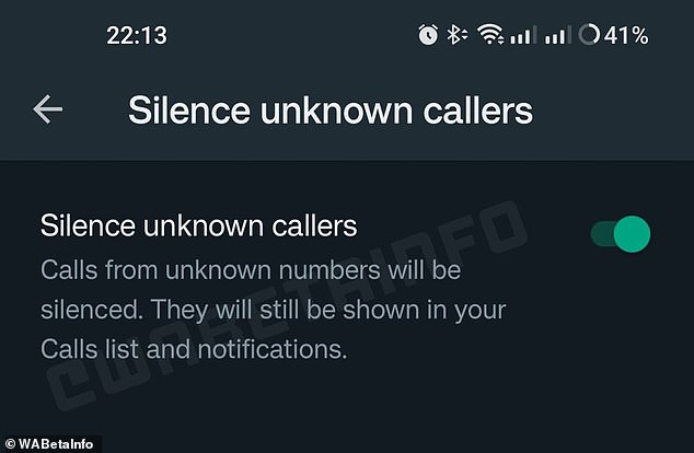 Adelanto: la captura de pantalla filtrada muestra que WhatsApp está trabajando en una herramienta que permite a los usuarios silenciar a las personas que llaman desconocidas