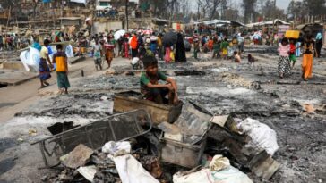 El panel de Bangladesh dice que el incendio en los campamentos de rohingya es un "sabotaje planeado"