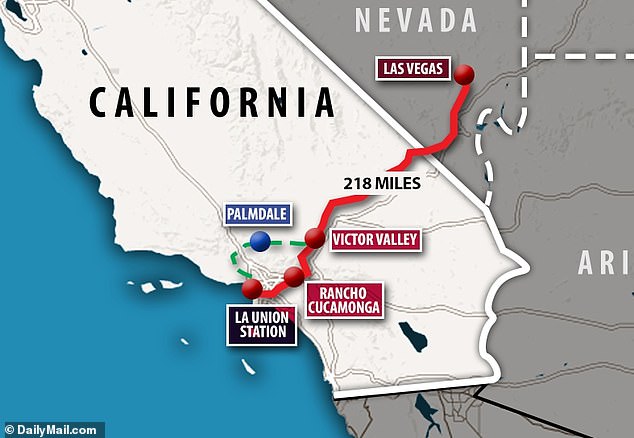 Brightline está listo para comenzar la construcción de una vía de 218 millas que enviará trenes bala de Los Ángeles a Las Vegas en la mitad del tiempo.