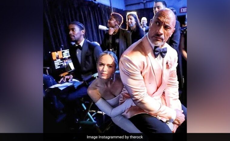 Viral Pic: The Rock And Emily Blunt At The Oscars (The Comments Are Even Better)