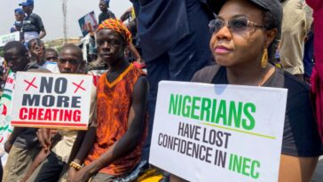 Grupos de la sociedad civil protestan en Nigeria por resultado electoral