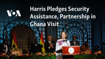 Harris promete asistencia de seguridad y asociación en visita a Ghana