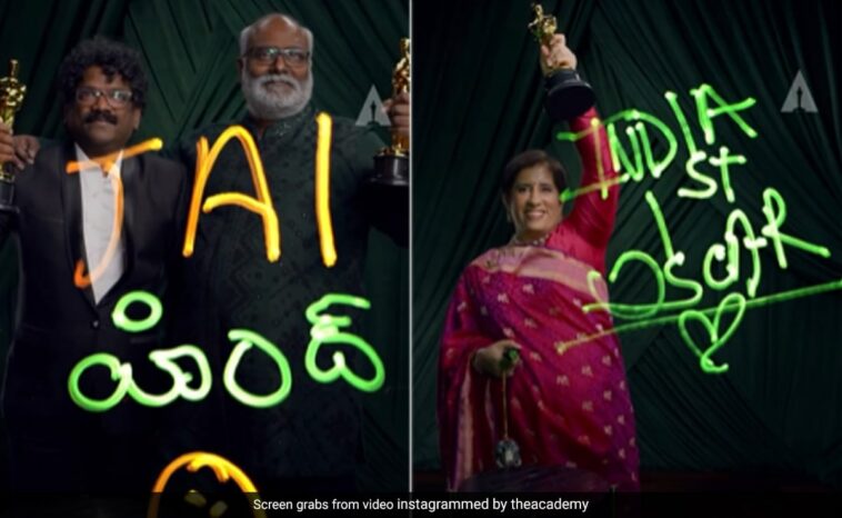 "Jai Hind" y otros mensajes de los ganadores del Oscar de la India