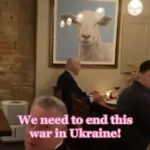 El presidente Biden y su esposa estaban cenando en un restaurante de Washington DC cuando un activista de izquierda del grupo Code Pink lo acosó sobre la guerra de Ucrania.