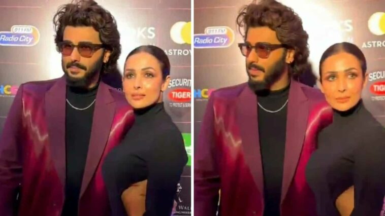 Malaika Arora y Arjun Kapoor sorprenden juntos en la alfombra roja, los fanáticos los llaman 'pareja poderosa'.  Mirar