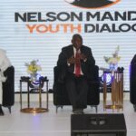 President Cyril Ramaphosa taking part in a panel discussion at the inaugural Nelson Mandela Youth Dialogue in Mthatha on 10 March 2023.