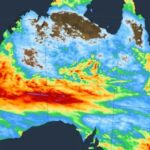 Perspectiva empapada mientras bandas nubosas barren para asfixiar a Australia