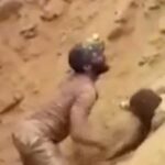 RELOJ |  Hombre rescata con sus propias manos a 9 mineros atrapados en RDC