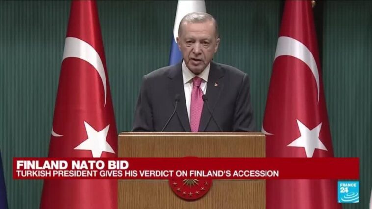 REPETICIÓN: El presidente de Turquía dice que respaldará la candidatura de Finlandia a la OTAN