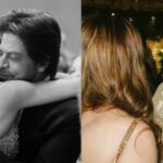 Shah Rukh Khan le da a Alanna Panday un fuerte abrazo, Rekha conversa con su nueva novia en fotos inéditas de la recepción de la boda