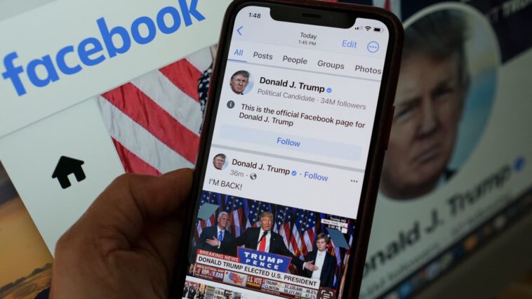 Trump publica en Facebook por primera vez desde los disturbios del 6 de enero en el Capitolio