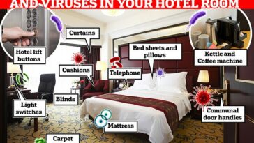 A pesar de cómo pueden verse a simple vista, las habitaciones de hotel pueden estar sucias, independientemente de cuánto hayas gastado para quedarte allí, según el Dr. Freestone.