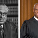 El juez de la Corte Suprema Clarence Thomas se mueve para revertir el legado de su predecesor, Thurgood Marshall
