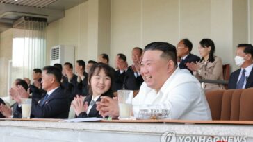 N. Korean leader watches sports games on occasion of his late grandfather&apos;s birthday