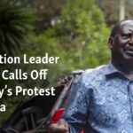 El líder de la oposición de Kenia, Odinga, cancela la protesta del lunes