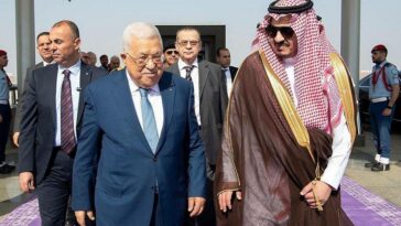 El presidente palestino llega a Arabia Saudita para conversar