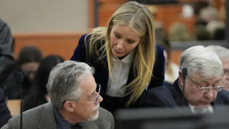 Gwyneth Paltrow declarada no culpable en caso de accidente de esquí;  esto es lo que la actriz le dijo al hombre que la demandó después del veredicto del jurado