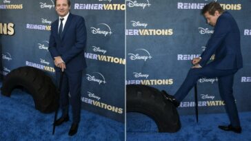 Jeremy Renner Walks Rennervations Red Carpet With A Cane Months After Snowplow Accident