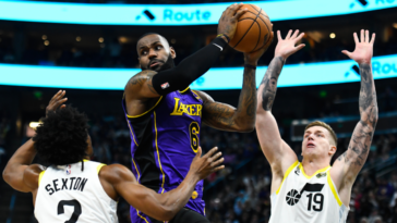 LeBron James asegura el lugar de juego de los Lakers con 37 puntos, bandeja ganadora en tiempo extra contra Jazz