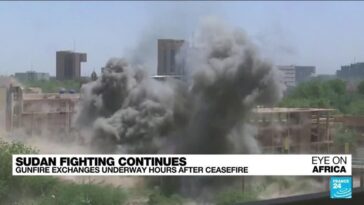 Sudán lucha en marcha horas después del alto el fuego
