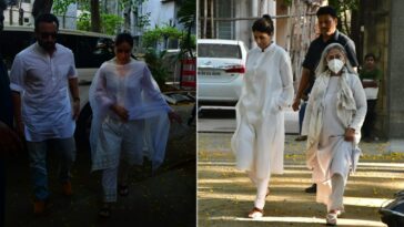 Un día después de la muerte de Pamela Chopra, Jaya Bachchan y su hija Shweta, Kareena-Saif, Kiara-Sidharth visitan a Aditya Chopra