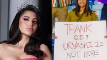 Urvashi Rautela reacciona al cartel "Gracias a Dios que Urvashi no está aquí" después de la reciente aparición de Rishabh Pant en el partido