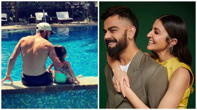 Virat Kohli comparte una foto de la piscina con Vamika;  los fanáticos los llaman 'el padre y la hija más lindos'.  Ver publicación