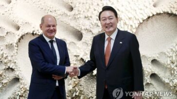 (2nd LD) German Chancellor Scholz to visit Seoul on May 21 for summit with Yoon