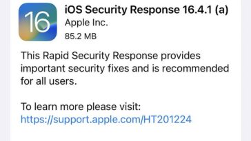 Apple emitió la primera de un nuevo tipo de actualización de seguridad para iPhones, iPads y computadoras Mac, llamada