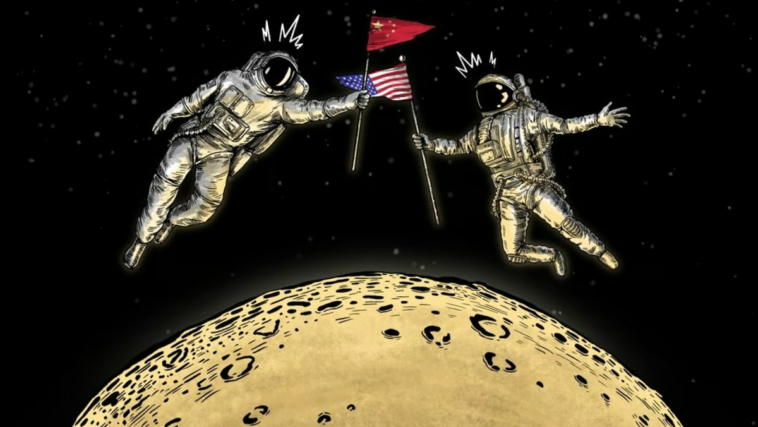 China y Estados Unidos apuntan al mismo lado de la luna.  ¿Podrían dejar de lado la carrera espacial y trabajar juntos?