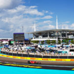 MIAMI GARDENS, FL - MAY 08: A view of the Turn 1 grandstands during the first running of the