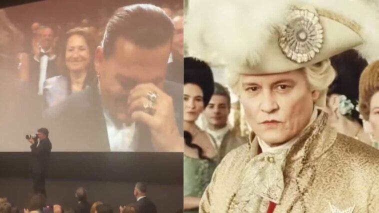 Johnny Depp llora cuando la película de regreso recibe una ovación de pie después del estreno en el Festival de Cine de Cannes 2023. Ver