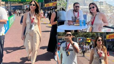 Kareena Kapoor se ve genial cuando se une a Yuvraj Singh en la carrera de práctica del Gran Premio de F1 de Mónaco.  ver fotos