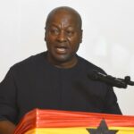Former Ghanian President and candidate of the opposition National Democratic Congress (NDC) John Dramani Mahama. File Photo.