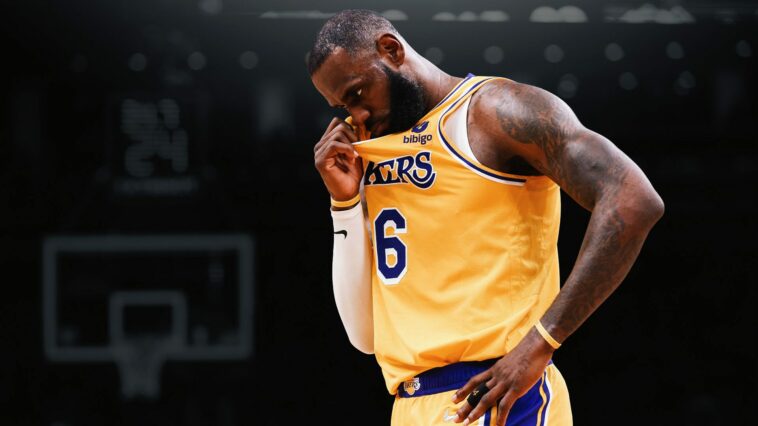 LeBron reacciona a que los Lakers están al borde de la eliminación