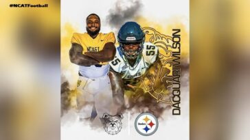Los Steelers invitan al centro A&T de Carolina del Norte, Dacquari Wilson, al minicampamento de novatos