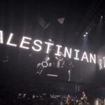Palestina presente en concierto de Roger Waters en París