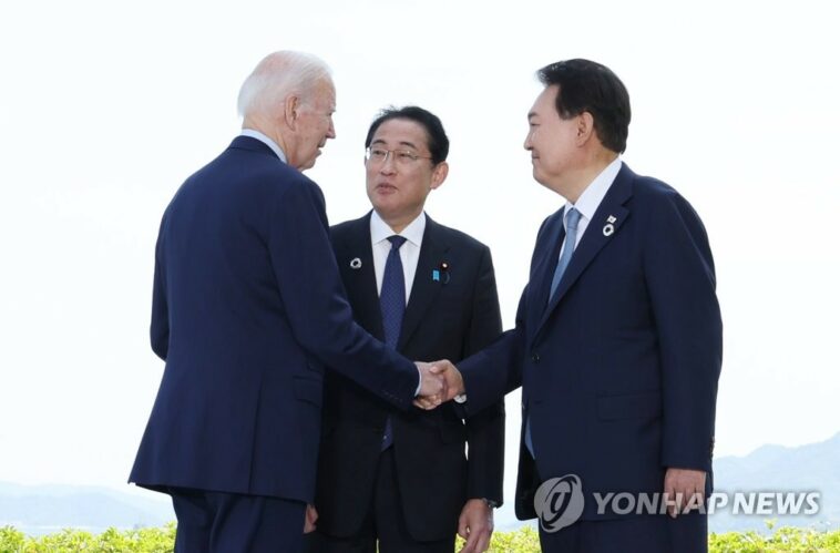 Yoon, Biden, Kishida could hold trilateral summit in Washington this summer