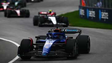 MONTREAL, QUEBEC - JUNE 16: Alexander Albon of Thailand driving the (23) Williams FW45 Mercedes on