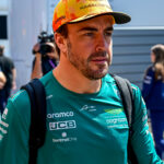 BARCELONA, SPAIN - JUNE 02: Fernando Alonso of Spain and Aston Martin F1 Team prepares to drive on